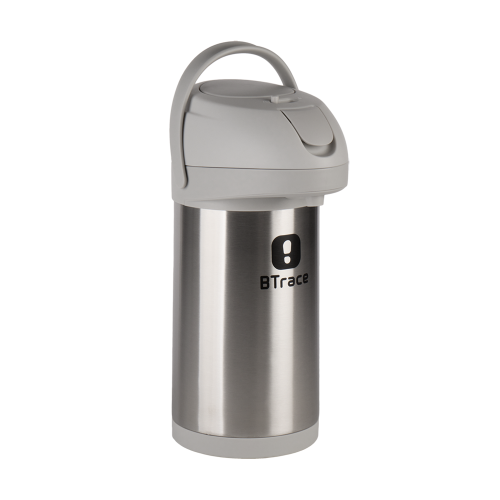 Термос с пневмонасосом BTrace 805-3500 серебристый 3500 мл
